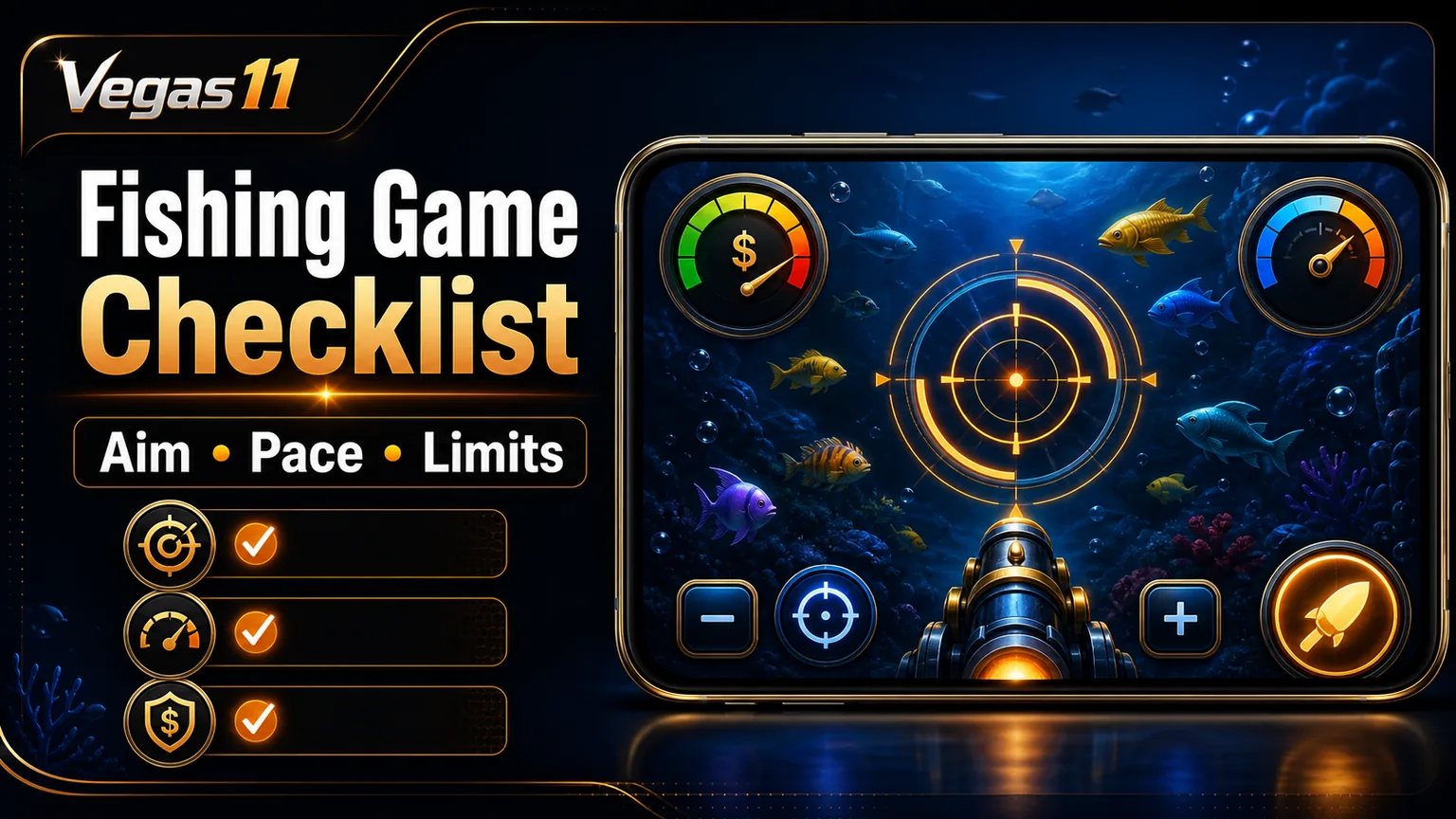 Fishing game checklist for aiming pace and limits on Vegas11