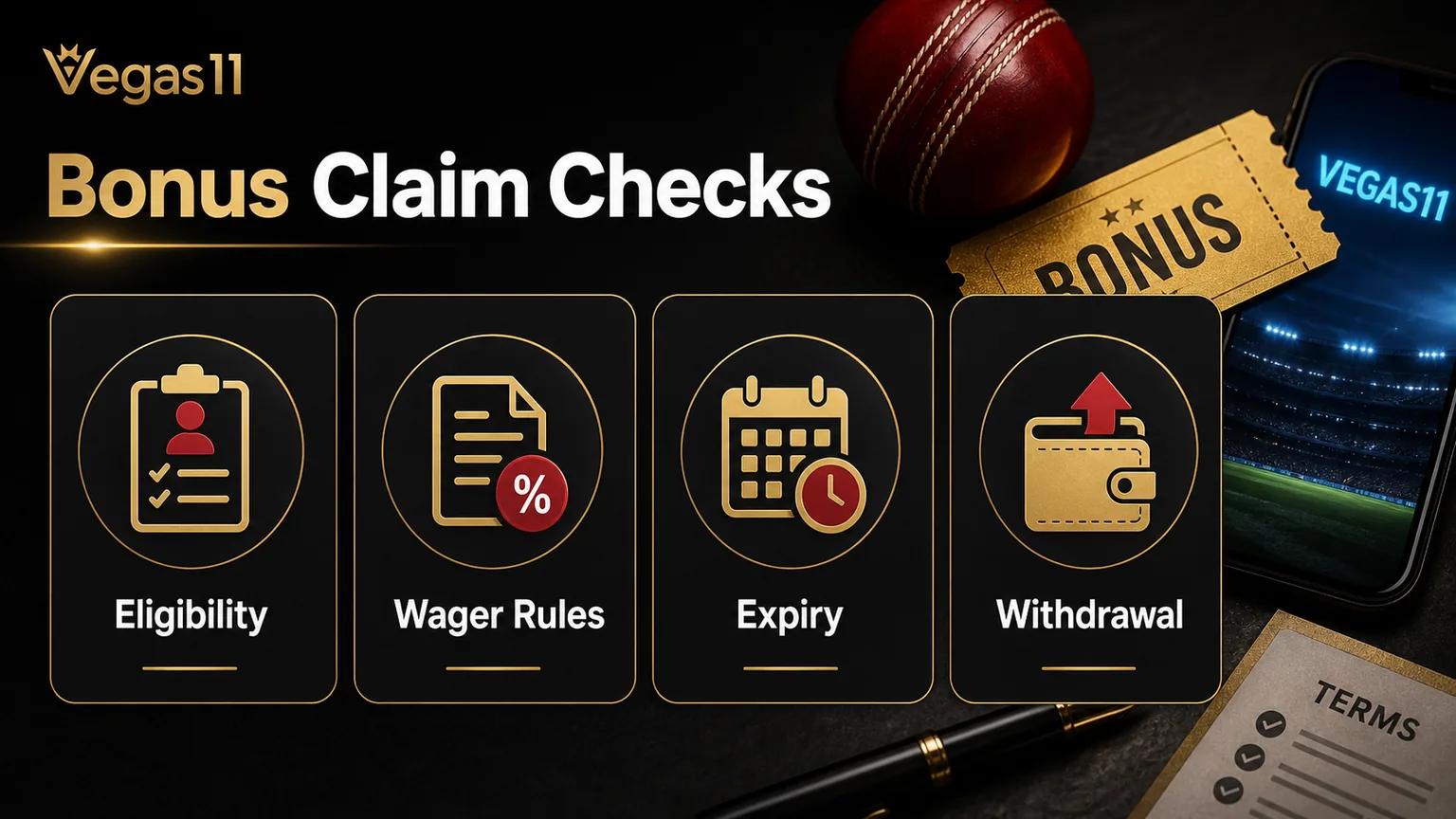 Bonus claim checklist for IPL players on Vegas11