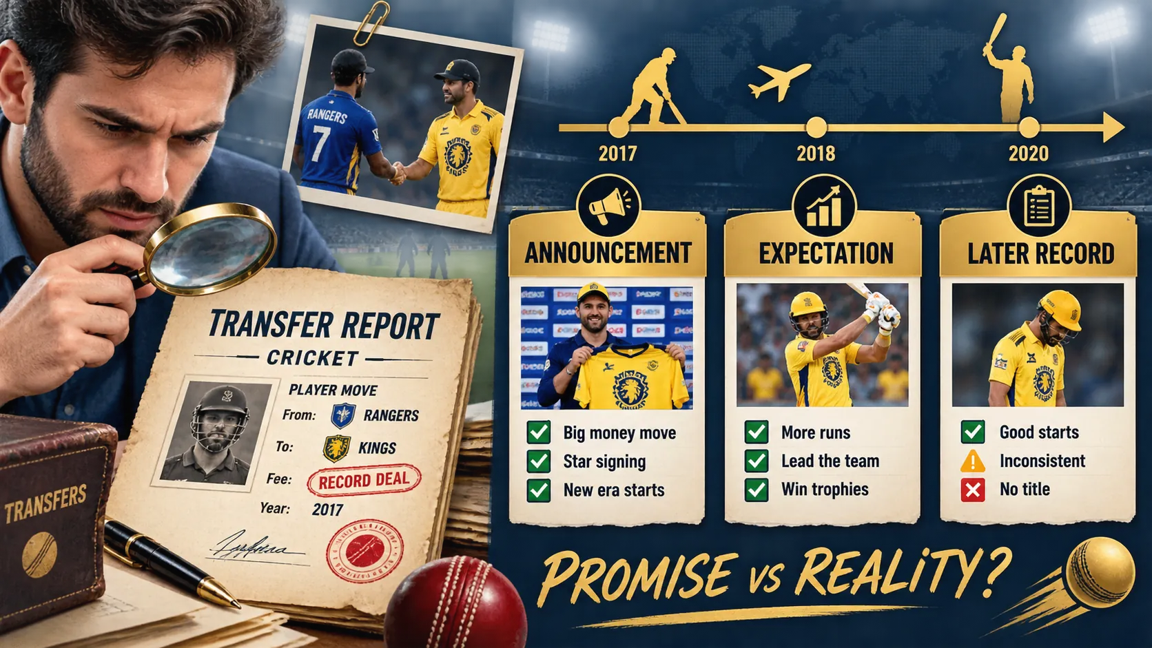 Deepak Chahar's move from Chennai Super Kings to Mumbai Indians for IPL 2025 checklist graphic