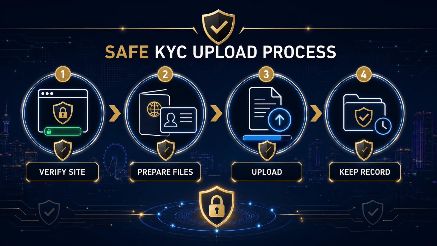 Online Casino KYC: What Identity Verification Usually Requires checklist graphic