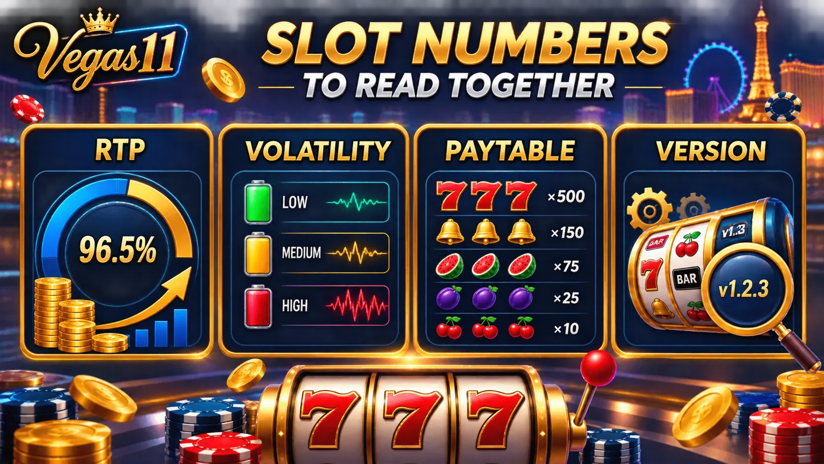 Slot Hit Frequency vs RTP: What the Two Numbers Mean checklist graphic