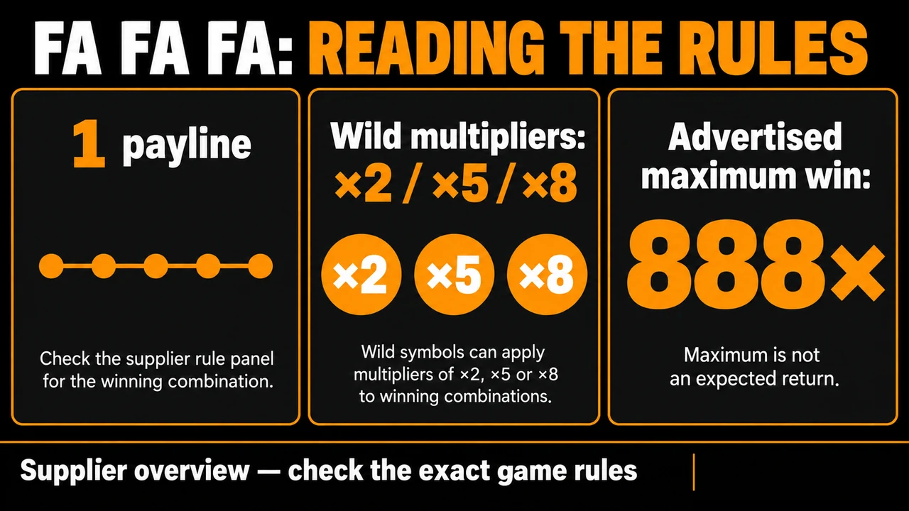 FA FA FA: Reading JILI’s Wild and Multiplier Rules — illustrated rule summary
