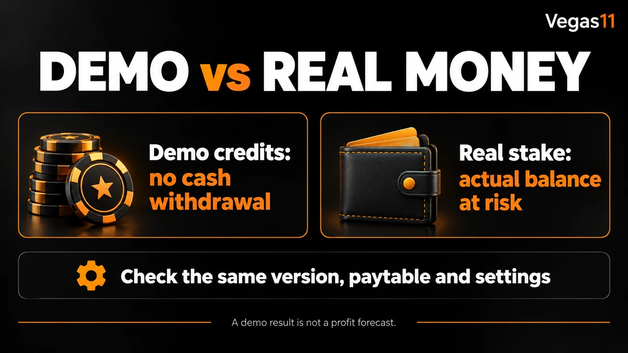 Slot Demo vs Real Money: What Practice Can Actually Tell You — illustrated rule summary
